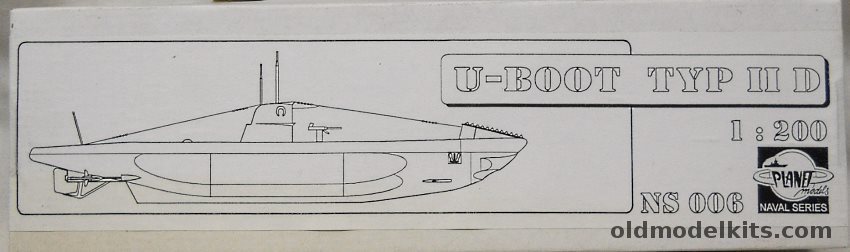 Planet Models 1/200 U-Boat Type IID, NS006 plastic model kit